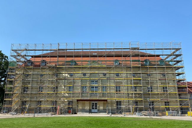 Theaterbau eingerüstet