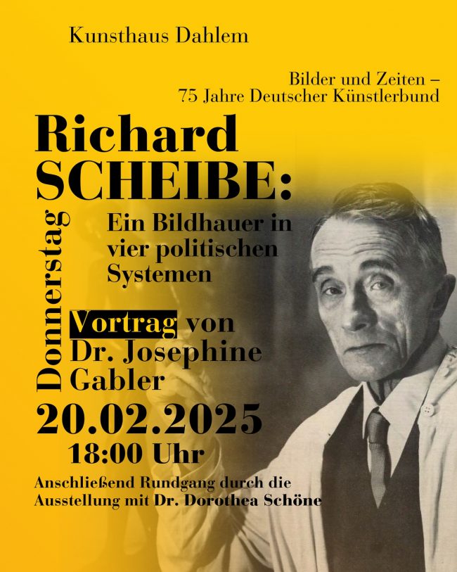 Werbeplakat vom Kunsthaus Dahlem