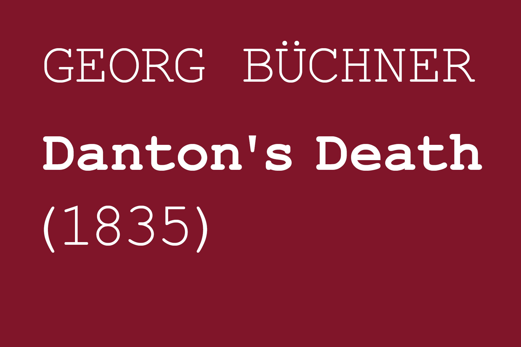 Büchner_Dantons Death