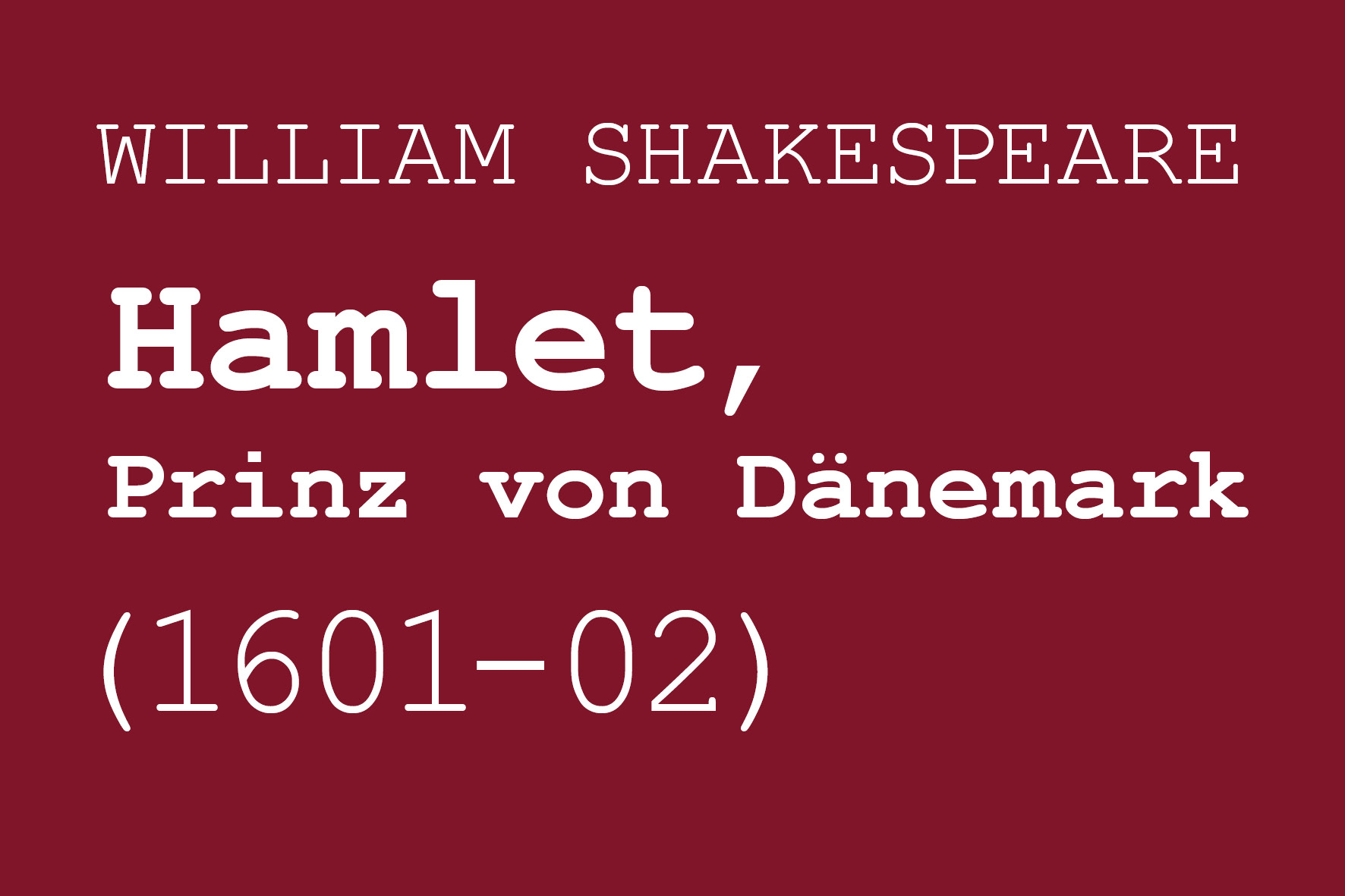 Shakespeare_Hamlet